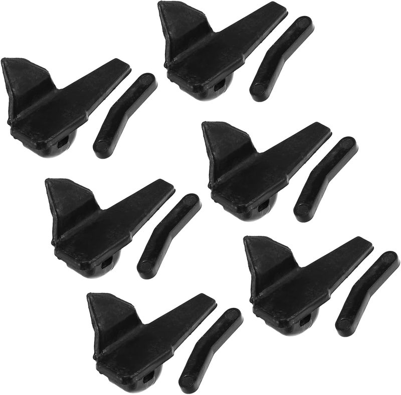 Partuto 6 Set Tire Changer Insert Tire Demount Head Tire Machine Guard Wheel Side Protector for Mount Demount Duck Head Tyre Repair Black 2.05"x1.06"x1.30" Replacement - Image 1